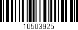 Código de barras (EAN, GTIN, SKU, ISBN): '10503925'