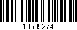 Código de barras (EAN, GTIN, SKU, ISBN): '10505274'