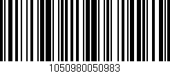 Código de barras (EAN, GTIN, SKU, ISBN): '1050980050983'