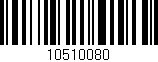 Código de barras (EAN, GTIN, SKU, ISBN): '10510080'