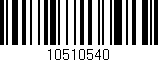 Código de barras (EAN, GTIN, SKU, ISBN): '10510540'