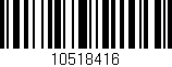 Código de barras (EAN, GTIN, SKU, ISBN): '10518416'