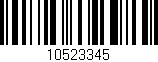Código de barras (EAN, GTIN, SKU, ISBN): '10523345'