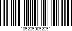 Código de barras (EAN, GTIN, SKU, ISBN): '1052350052351'