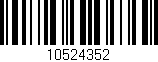 Código de barras (EAN, GTIN, SKU, ISBN): '10524352'