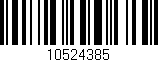 Código de barras (EAN, GTIN, SKU, ISBN): '10524385'
