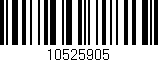 Código de barras (EAN, GTIN, SKU, ISBN): '10525905'