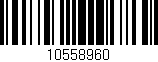 Código de barras (EAN, GTIN, SKU, ISBN): '10558960'
