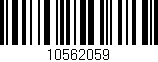 Código de barras (EAN, GTIN, SKU, ISBN): '10562059'