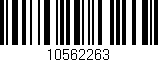 Código de barras (EAN, GTIN, SKU, ISBN): '10562263'