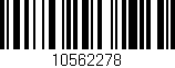 Código de barras (EAN, GTIN, SKU, ISBN): '10562278'