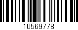 Código de barras (EAN, GTIN, SKU, ISBN): '10569778'