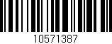 Código de barras (EAN, GTIN, SKU, ISBN): '10571387'