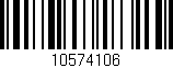 Código de barras (EAN, GTIN, SKU, ISBN): '10574106'