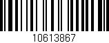 Código de barras (EAN, GTIN, SKU, ISBN): '10613867'
