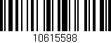 Código de barras (EAN, GTIN, SKU, ISBN): '10615598'