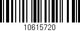 Código de barras (EAN, GTIN, SKU, ISBN): '10615720'