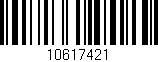 Código de barras (EAN, GTIN, SKU, ISBN): '10617421'