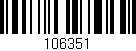 Código de barras (EAN, GTIN, SKU, ISBN): '106351'