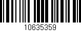 Código de barras (EAN, GTIN, SKU, ISBN): '10635359'