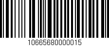 Código de barras (EAN, GTIN, SKU, ISBN): '10665680000015'