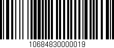 Código de barras (EAN, GTIN, SKU, ISBN): '10684830000019'