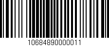 Código de barras (EAN, GTIN, SKU, ISBN): '10684890000011'