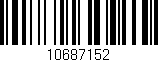 Código de barras (EAN, GTIN, SKU, ISBN): '10687152'