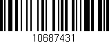 Código de barras (EAN, GTIN, SKU, ISBN): '10687431'