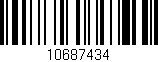 Código de barras (EAN, GTIN, SKU, ISBN): '10687434'
