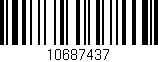 Código de barras (EAN, GTIN, SKU, ISBN): '10687437'
