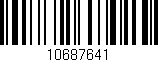 Código de barras (EAN, GTIN, SKU, ISBN): '10687641'
