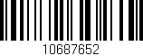 Código de barras (EAN, GTIN, SKU, ISBN): '10687652'