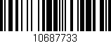 Código de barras (EAN, GTIN, SKU, ISBN): '10687733'