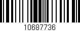 Código de barras (EAN, GTIN, SKU, ISBN): '10687736'