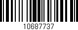 Código de barras (EAN, GTIN, SKU, ISBN): '10687737'