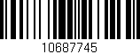 Código de barras (EAN, GTIN, SKU, ISBN): '10687745'