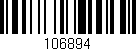 Código de barras (EAN, GTIN, SKU, ISBN): '106894'