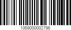 Código de barras (EAN, GTIN, SKU, ISBN): '1069000002796'