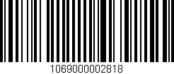 Código de barras (EAN, GTIN, SKU, ISBN): '1069000002818'