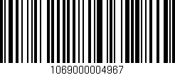Código de barras (EAN, GTIN, SKU, ISBN): '1069000004967'