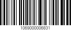 Código de barras (EAN, GTIN, SKU, ISBN): '1069000006831'