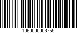 Código de barras (EAN, GTIN, SKU, ISBN): '1069000008759'