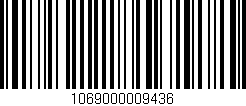 Código de barras (EAN, GTIN, SKU, ISBN): '1069000009436'