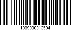 Código de barras (EAN, GTIN, SKU, ISBN): '1069000013594'