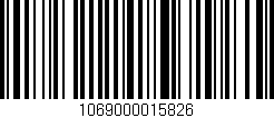 Código de barras (EAN, GTIN, SKU, ISBN): '1069000015826'