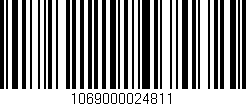 Código de barras (EAN, GTIN, SKU, ISBN): '1069000024811'