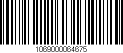 Código de barras (EAN, GTIN, SKU, ISBN): '1069000064675'