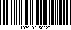 Código de barras (EAN, GTIN, SKU, ISBN): '1069103150028'
