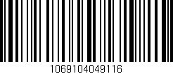 Código de barras (EAN, GTIN, SKU, ISBN): '1069104049116'